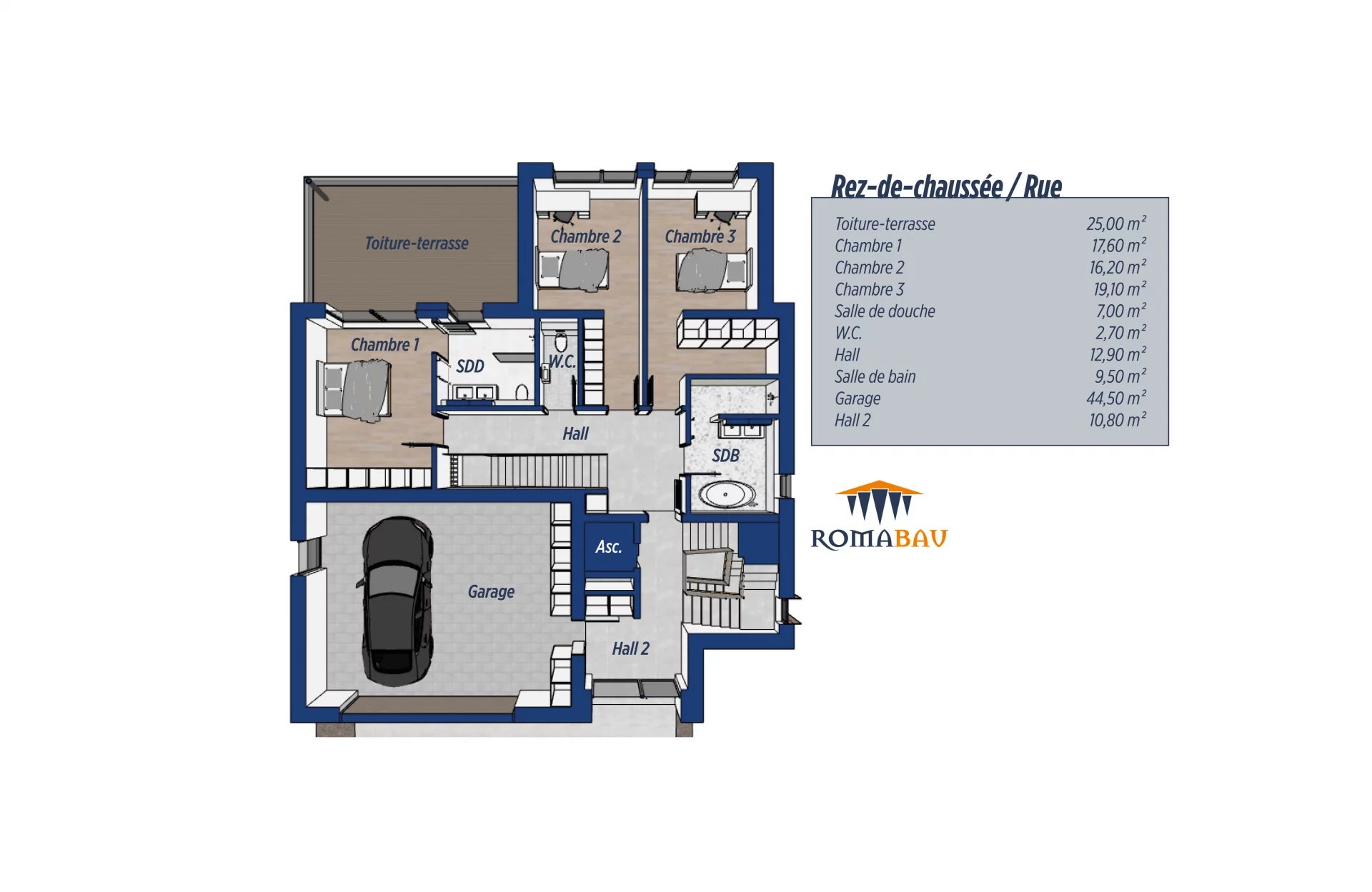Zweifamilienhaus (integrierte Wohnung) in Reisdorf, rue de l’Our (Los 1)