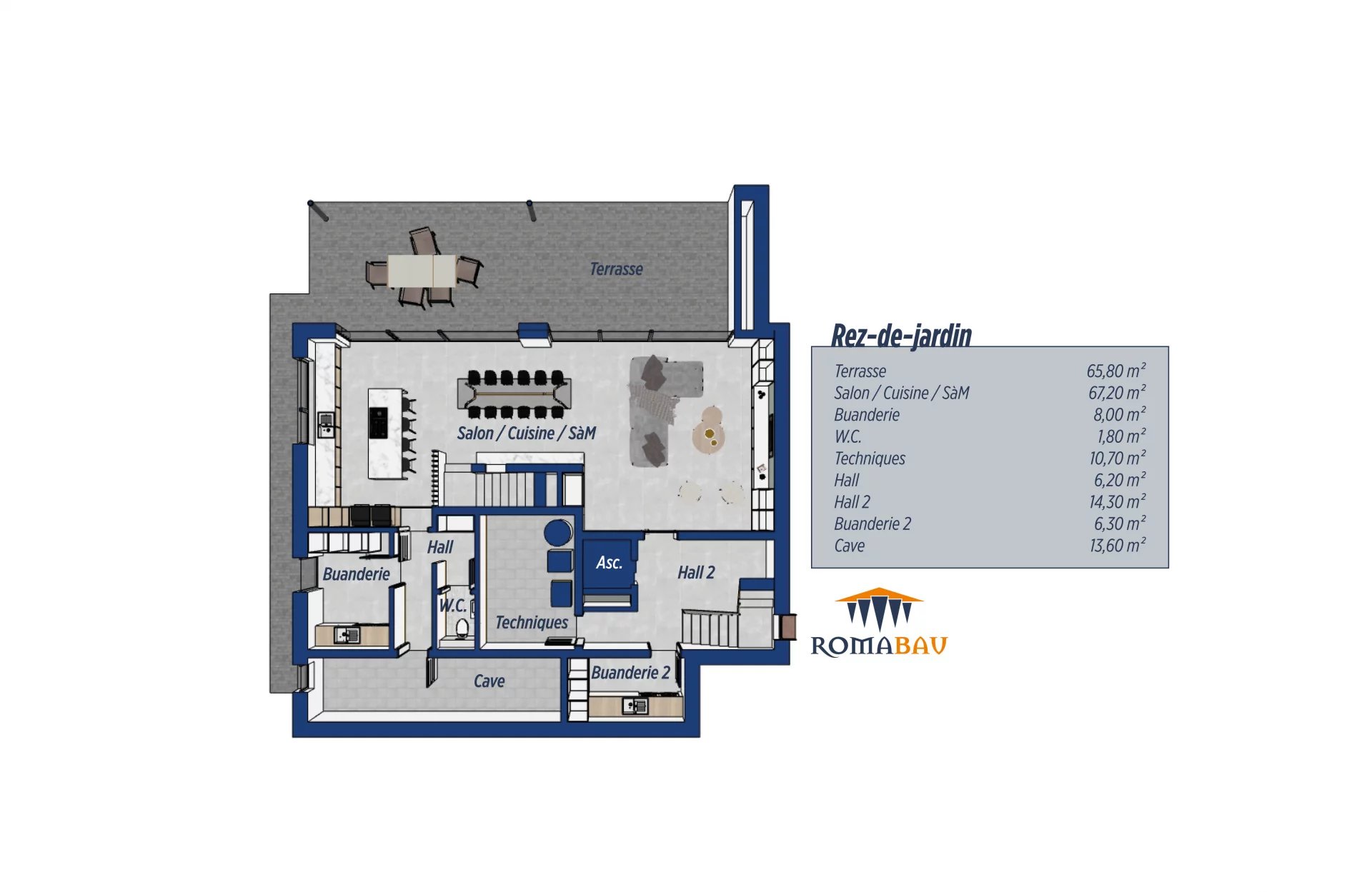 Zweifamilienhaus (integrierte Wohnung) in Reisdorf, rue de l’Our (Los 1)