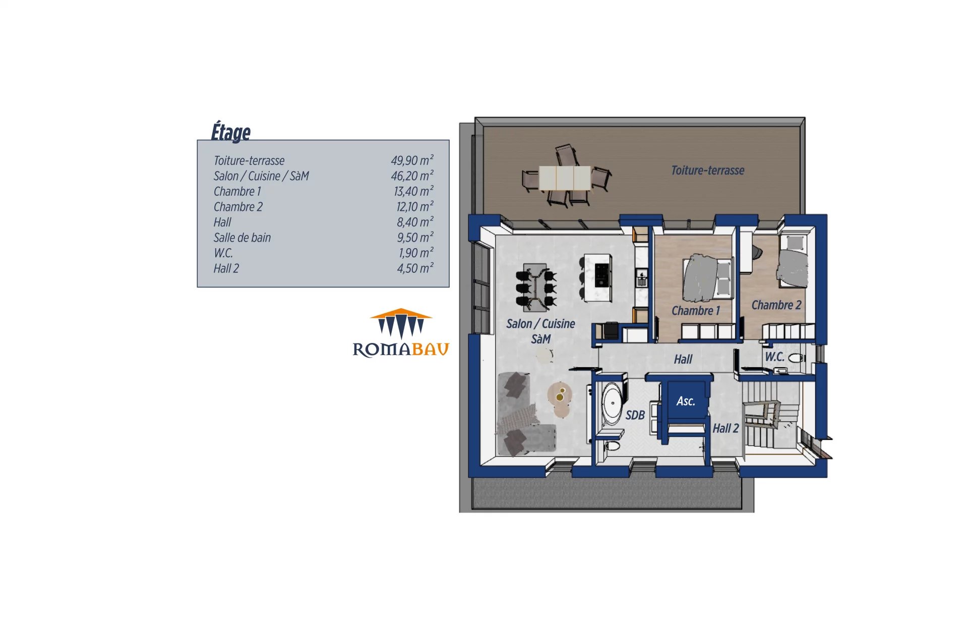 Zweifamilienhaus (integrierte Wohnung) in Reisdorf, rue de l’Our (Los 1)