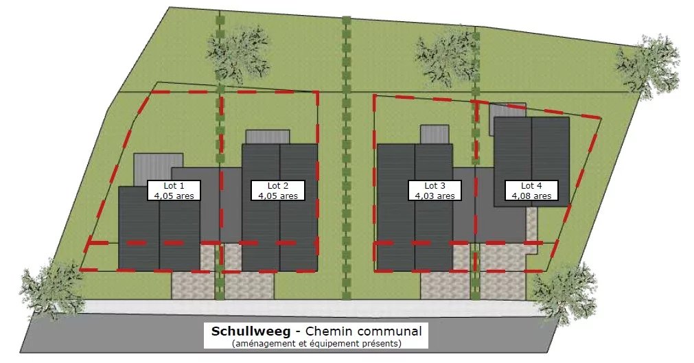 Terrain „Schullweeg“ à Weiswampach